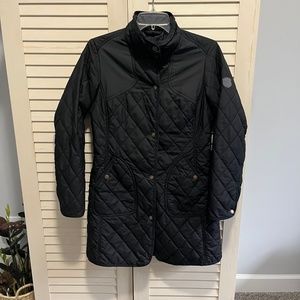 Eddie Bauer Black Lightweight Button Front Jacket Sz Petite Small PS